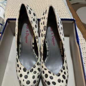 Pink & Pepper Polka Dot Heels